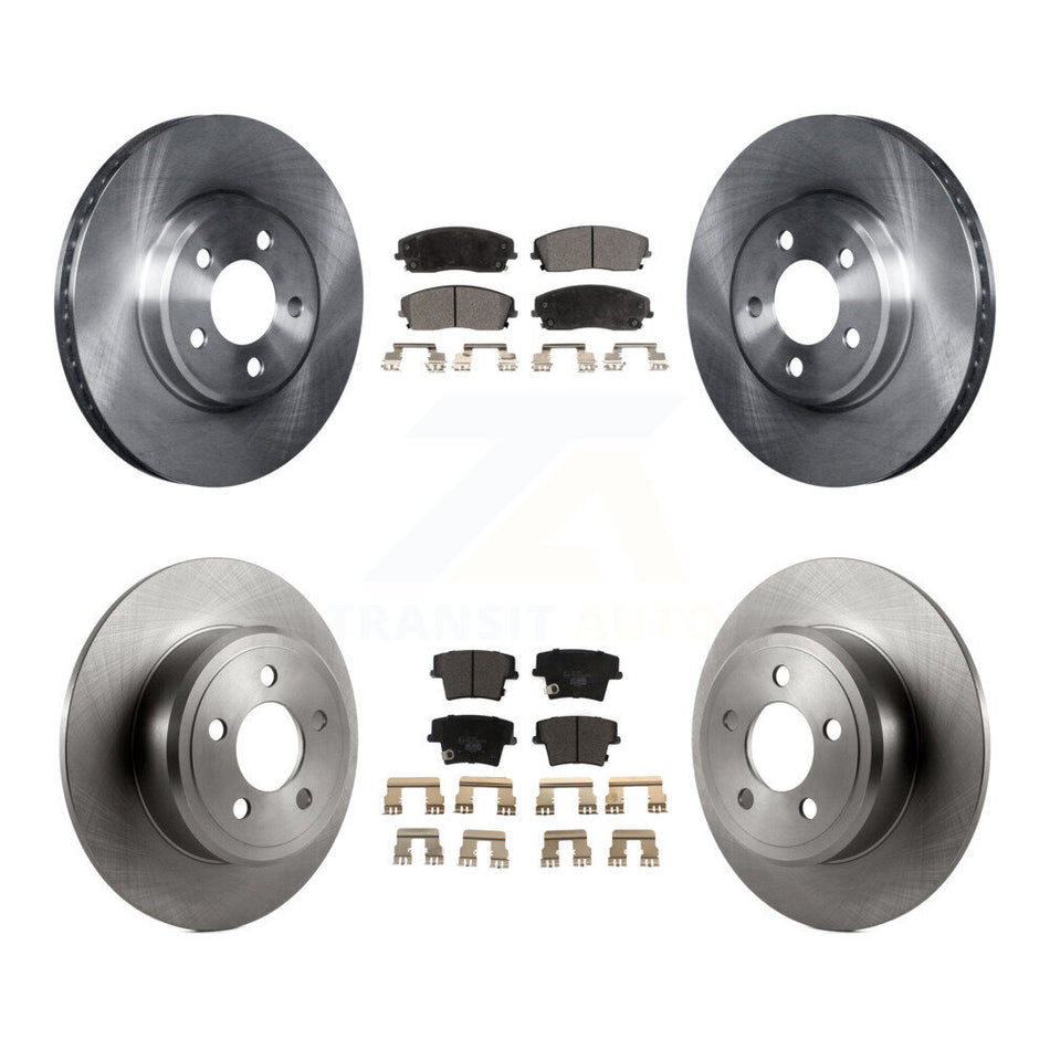 Front Rear Disc Brake Rotors And Ceramic Pads Kit For Dodge Charger Chrysler 300 Challenger Magnum K8T-101027
