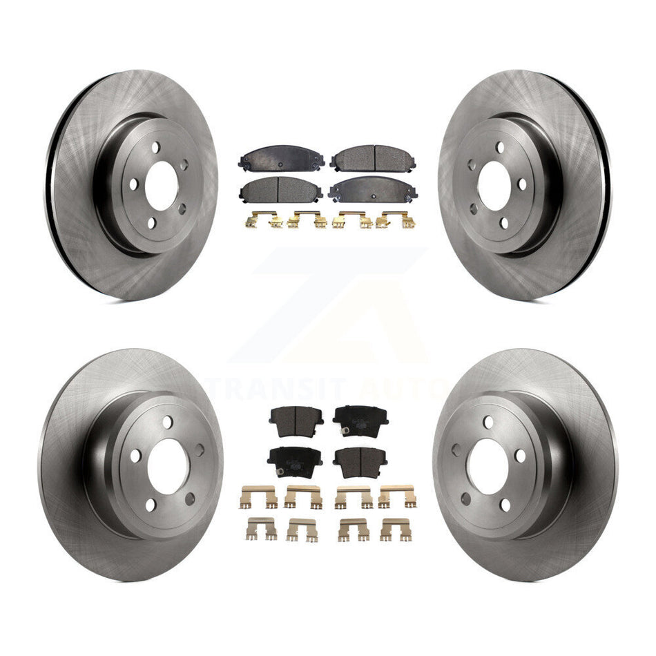 Front Rear Disc Brake Rotors And Ceramic Pads Kit For 2005-2006 Chrysler 300 AWD with 3.5L K8T-101029