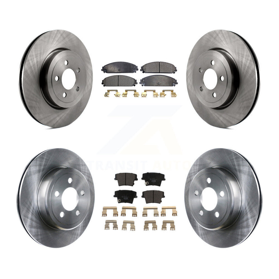 Front Rear Disc Brake Rotors And Ceramic Pads Kit For Dodge Charger Chrysler 300 Challenger Magnum K8T-101030