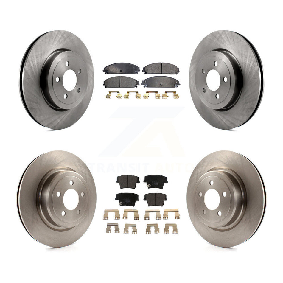 Front Rear Disc Brake Rotors And Ceramic Pads Kit For Dodge Charger With Police Package K8T-101031