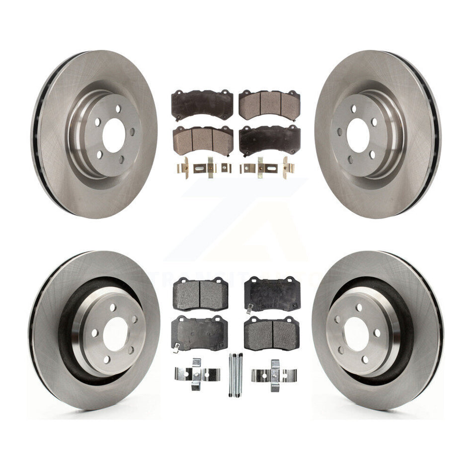 Front Rear Disc Brake Rotors And Ceramic Pads Kit For Dodge Challenger Charger K8T-101035