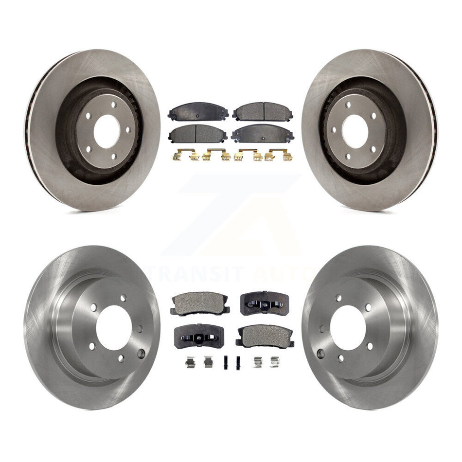 Front Rear Disc Brake Rotors And Ceramic Pads Kit For 2008-2009 Dodge Caliber SRT-4 K8T-101050