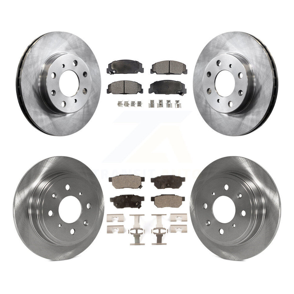 Front Rear Disc Brake Rotors And Ceramic Pads Kit For Honda Civic del Sol K8T-101081
