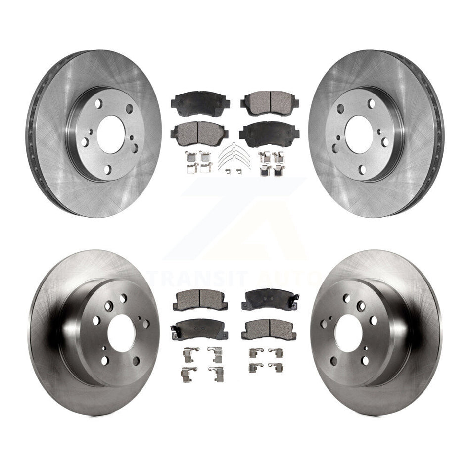 Front Rear Disc Brake Rotors And Ceramic Pads Kit For Toyota Camry Lexus ES300 K8T-101089