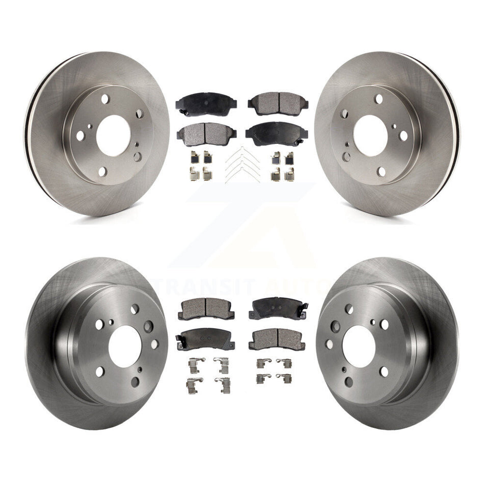 Front Rear Disc Brake Rotors And Ceramic Pads Kit For Toyota Camry K8T-101096