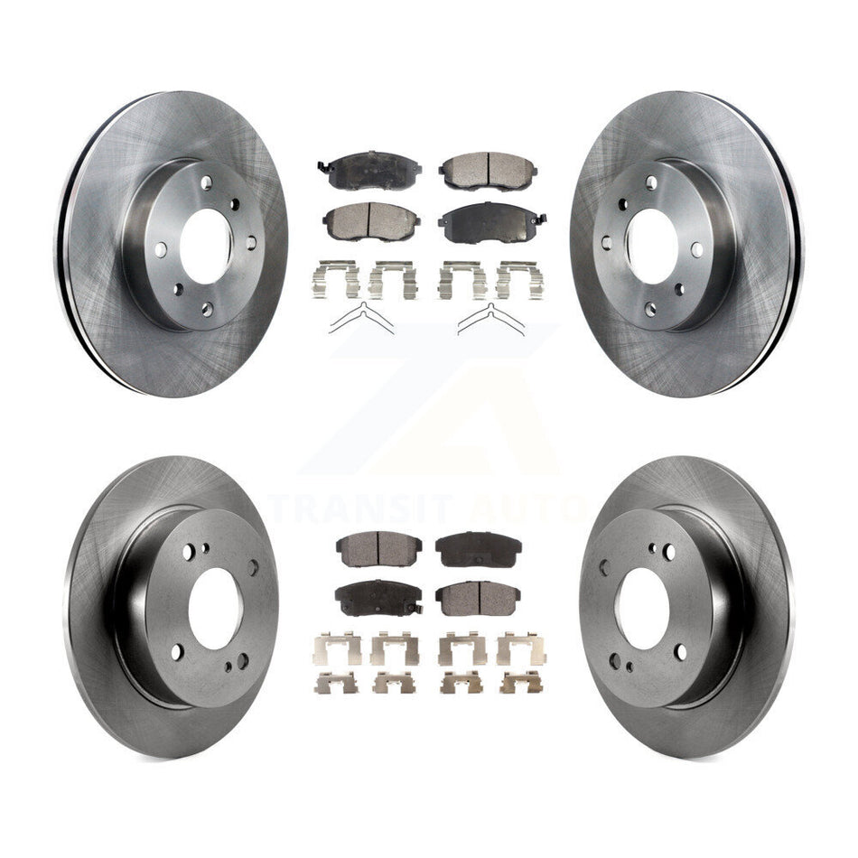 Front Rear Disc Brake Rotors And Ceramic Pads Kit For Nissan Sentra Infiniti G20 INFINITI K8T-101100
