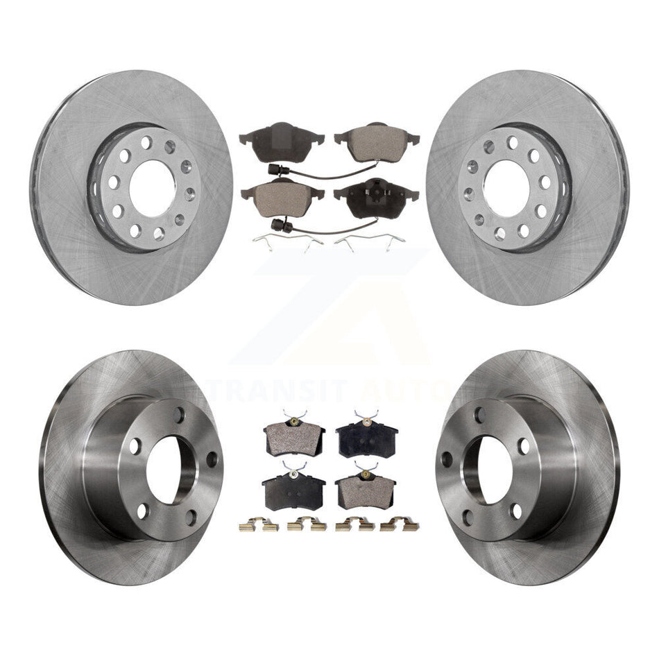 Front Rear Disc Brake Rotors And Ceramic Pads Kit For 1998-1999 Audi A6 K8T-101101