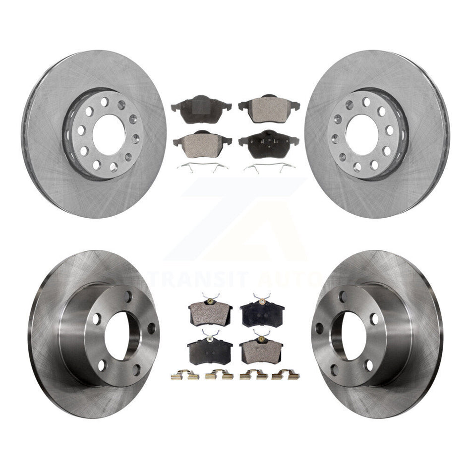 Front Rear Disc Brake Rotors And Ceramic Pads Kit For Volkswagen Passat K8T-101104
