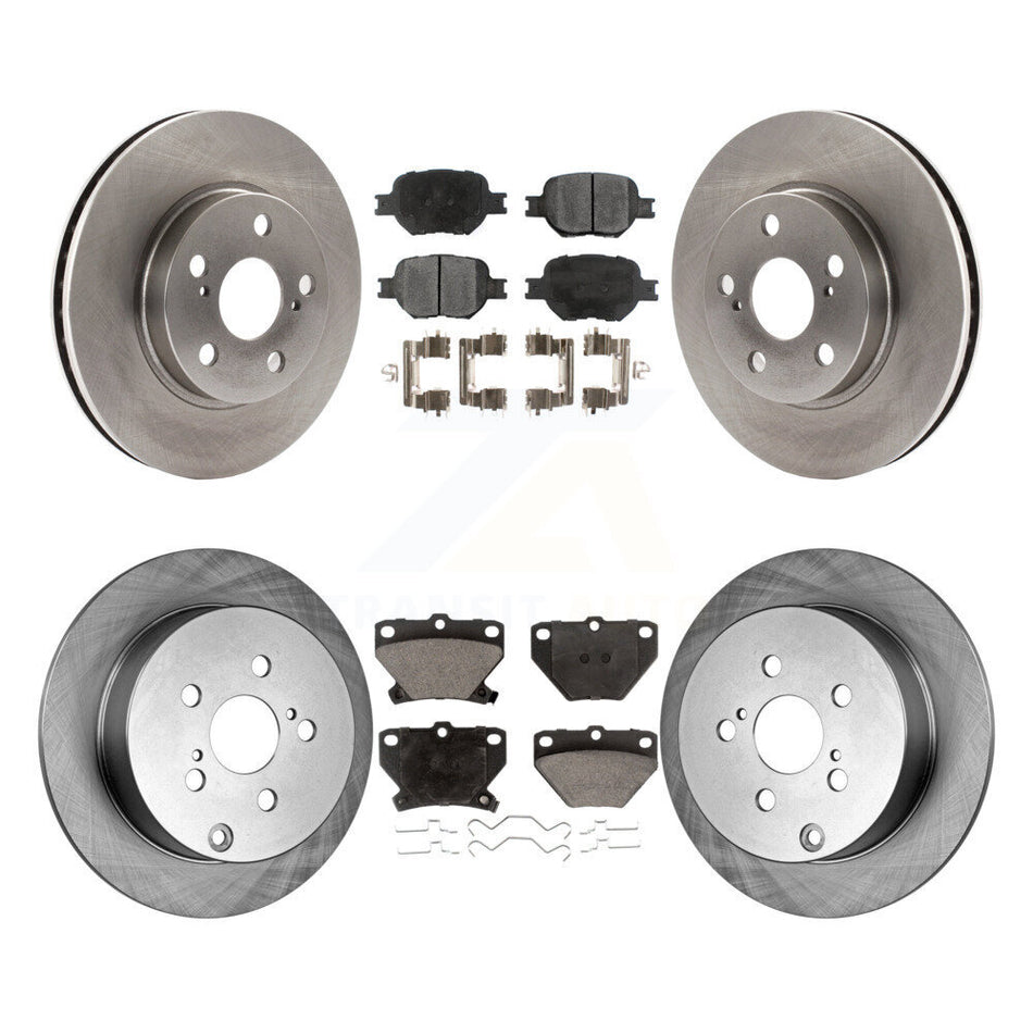 Front Rear Disc Brake Rotors And Ceramic Pads Kit For 2001 Toyota Celica GT K8T-101119