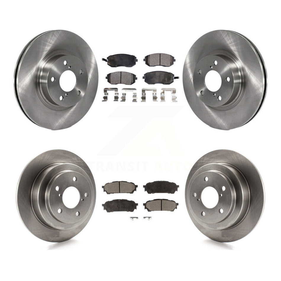 Front Rear Disc Brake Rotors And Ceramic Pads Kit For Subaru Impreza Saab 9-2X K8T-101126