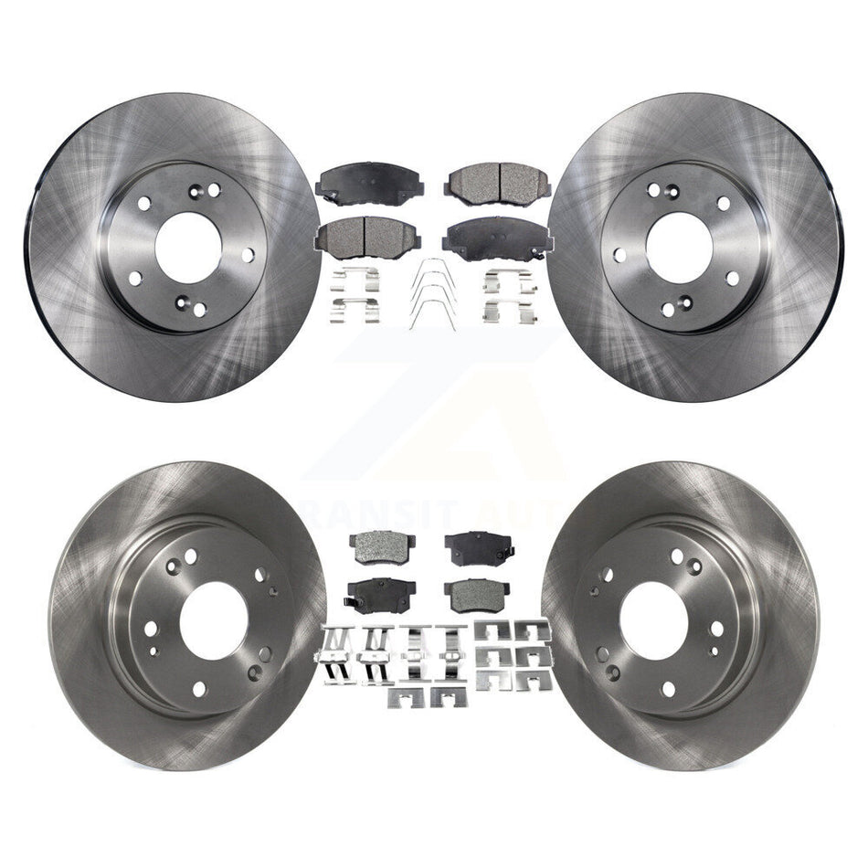 Front Rear Disc Brake Rotors And Ceramic Pads Kit For Honda Civic Acura ILX K8T-101138