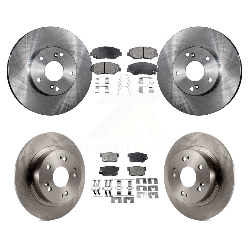 Front Rear Brake Rotor & Ceramic Pad Kit For Honda Accord With 282mm Diameter K8T-101140