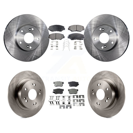 Front Rear Brake Rotor & Ceramic Pad Kit For Honda Accord With 282mm Diameter K8T-101140