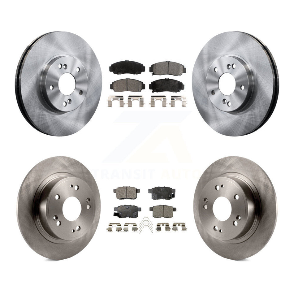 Front Rear Disc Brake Rotors And Ceramic Pads Kit For Honda Accord Acura TSX K8T-101157