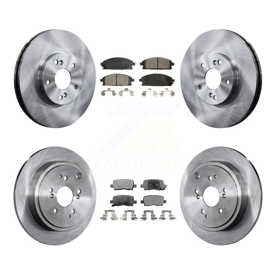 Front Rear Disc Brake Rotors And Ceramic Pads Kit For 2003-2006 Acura MDX K8T-101160
