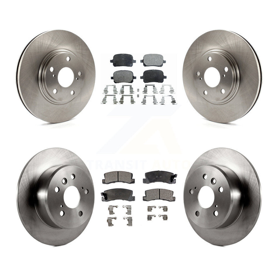 Front Rear Disc Brake Rotors And Ceramic Pads Kit For 1999-2001 Lexus RX300 FWD K8T-101165