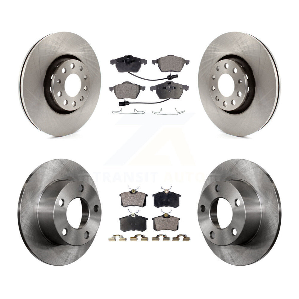 Front Rear Disc Brake Rotors And Ceramic Pads Kit For Audi A6 With 312mm Diameter Rotor K8T-101179