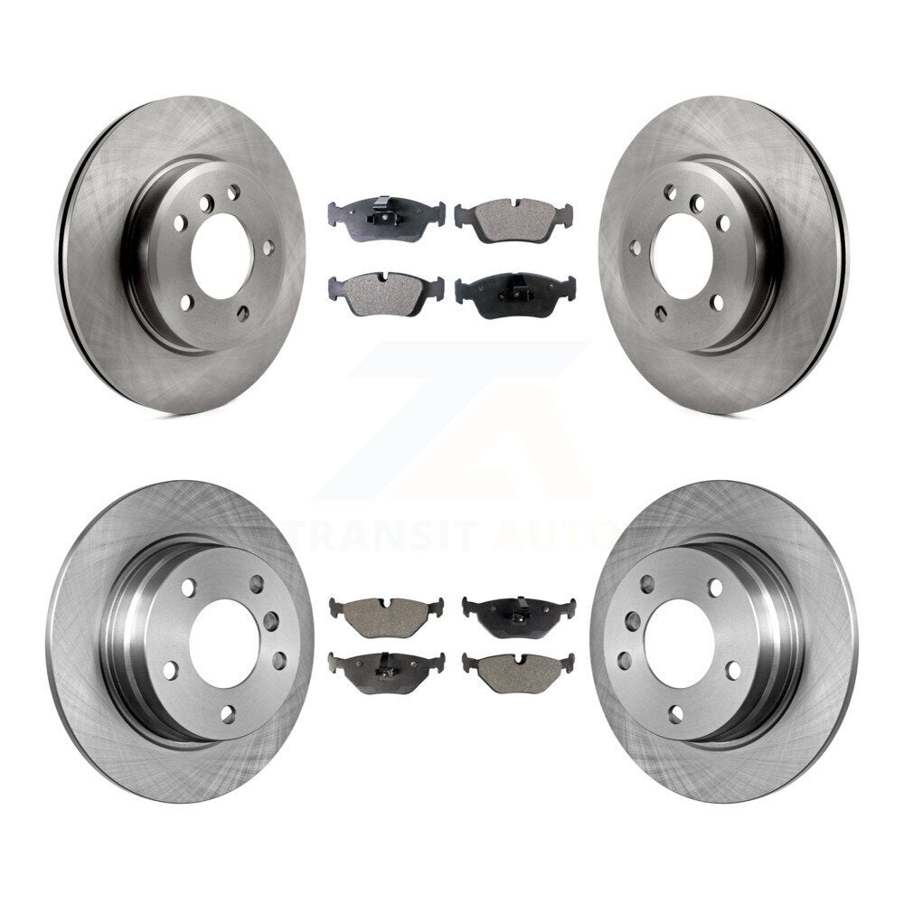 Front Rear Brake Rotors Ceramic Pad Kit For BMW 328i Sedan With 280mm Diameter Rotor K8T-101188