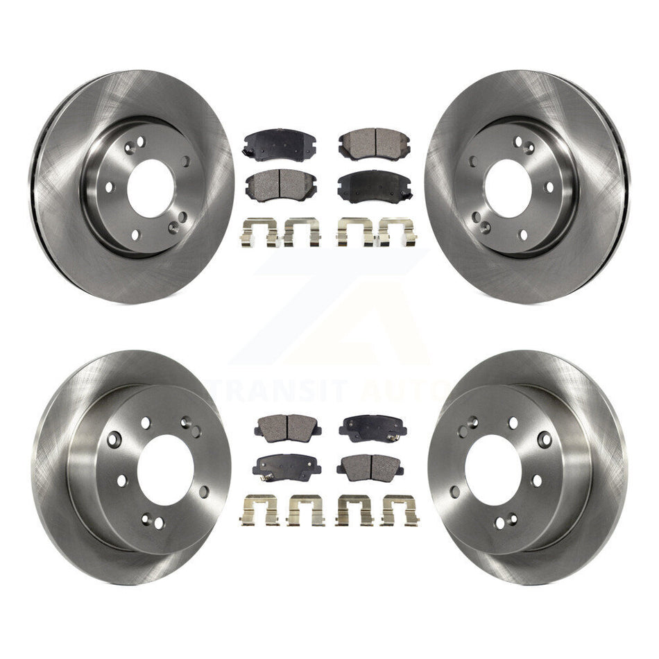 Front Rear Disc Brake Rotors And Ceramic Pads Kit For 2012-2013 Kia Soul K8T-101218