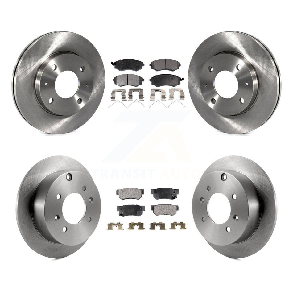 Front Rear Disc Brake Rotors And Ceramic Pads Kit For Hyundai Sonata Kia Optima Magentis K8T-101227