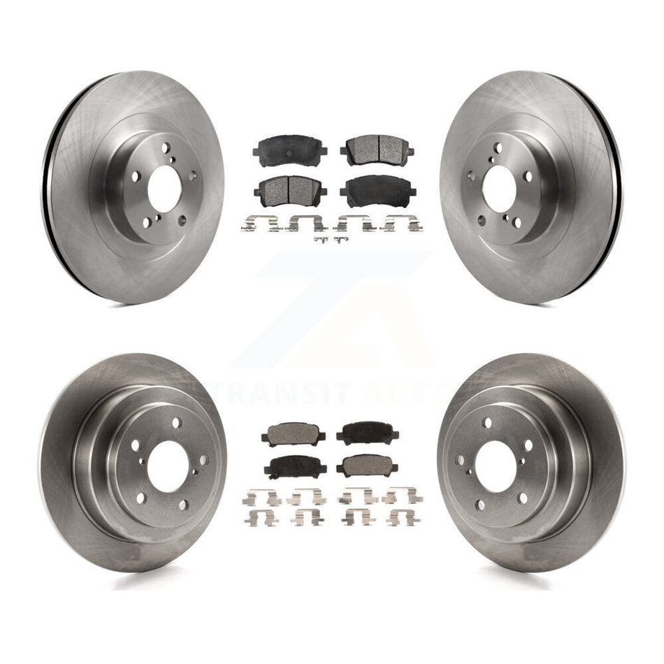 Front Rear Disc Brake Rotors And Ceramic Pads Kit For Subaru Impreza WRX K8T-101241