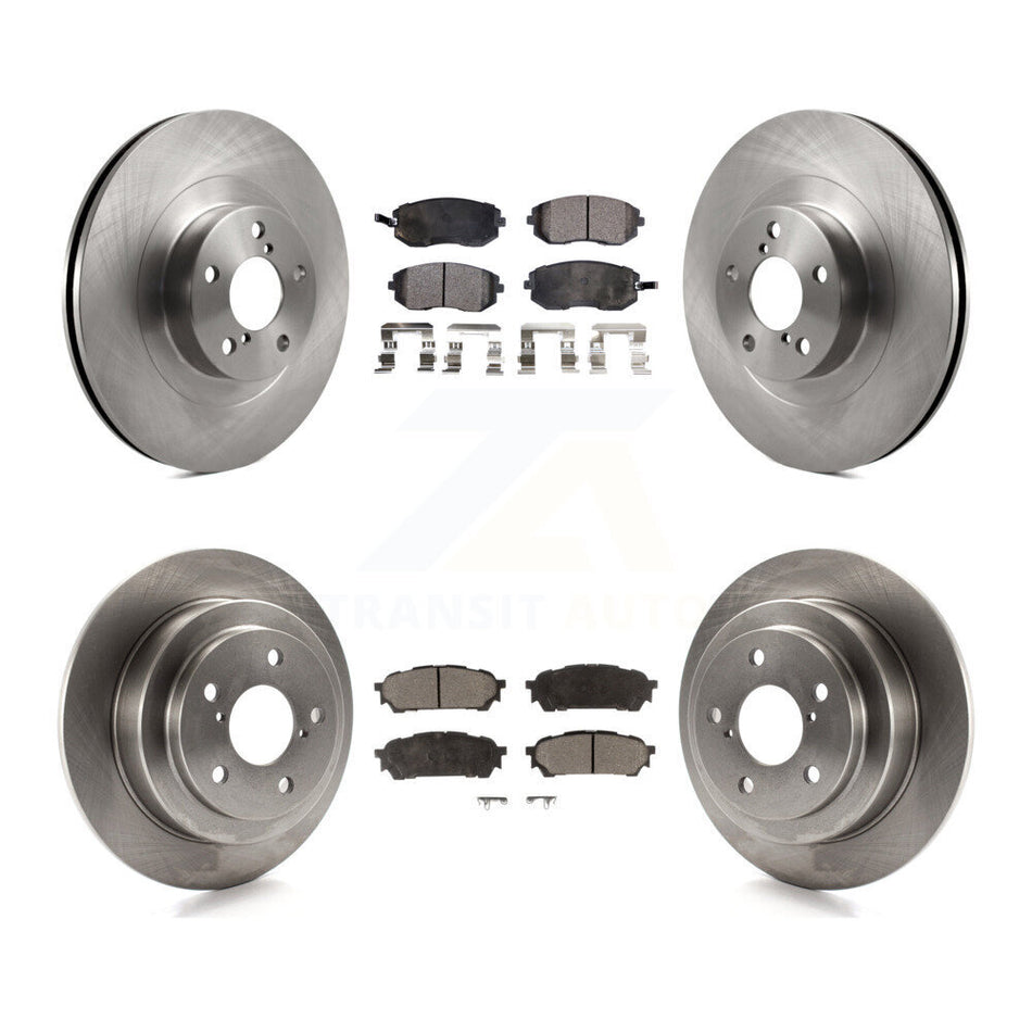 Front Rear Disc Brake Rotors And Ceramic Pads Kit For Subaru Forester Impreza Saab 9-2X K8T-101243
