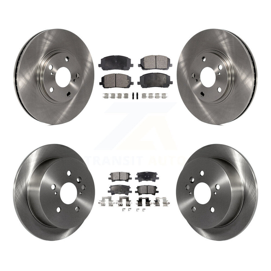 Front Rear Disc Brake Rotors And Ceramic Pads Kit For Toyota Highlander K8T-101250