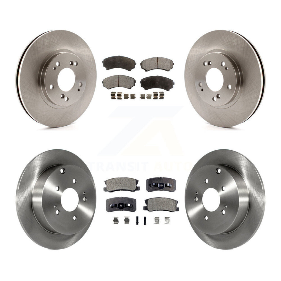 Front Rear Disc Brake Rotors And Ceramic Pads Kit For Mitsubishi Endeavor K8T-101254