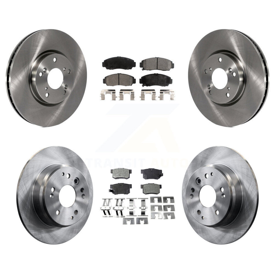 Front Rear Disc Brake Rotors And Ceramic Pads Kit For 2004-2005 Acura TL Automatic transmission K8T-101257