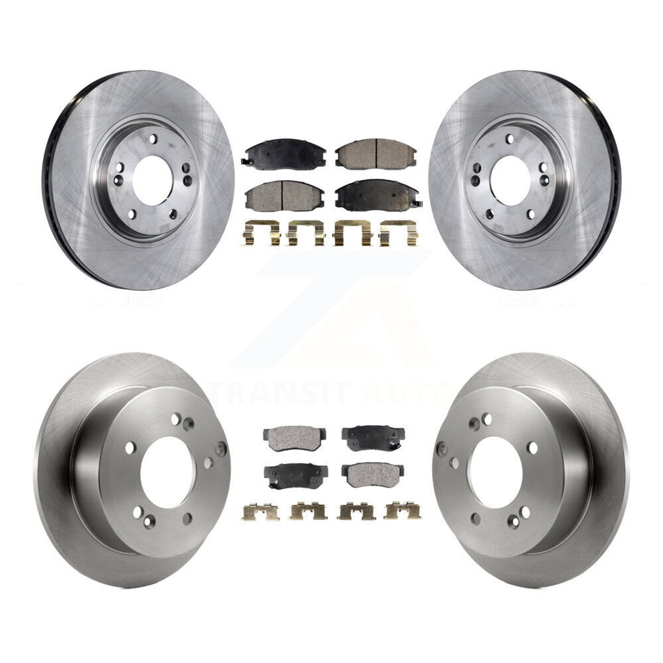 Front Rear Disc Brake Rotors And Ceramic Pads Kit For Hyundai XG350 K8T-101271