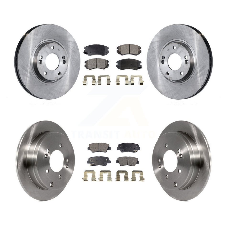 Front Rear Disc Brake Rotors And Ceramic Pads Kit For 2007-2009 Kia Amanti K8T-101273