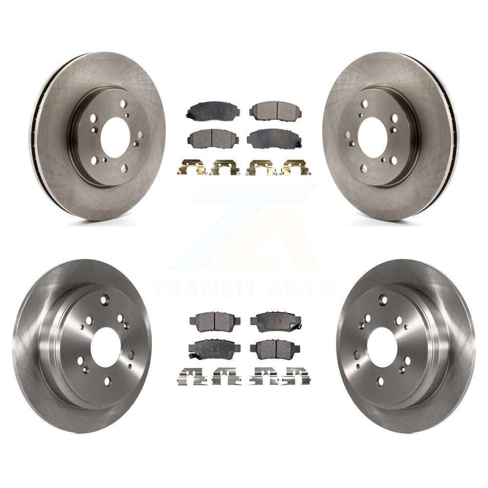 Front Rear Disc Brake Rotors And Ceramic Pads Kit For 2005-2010 Honda Odyssey K8T-101280