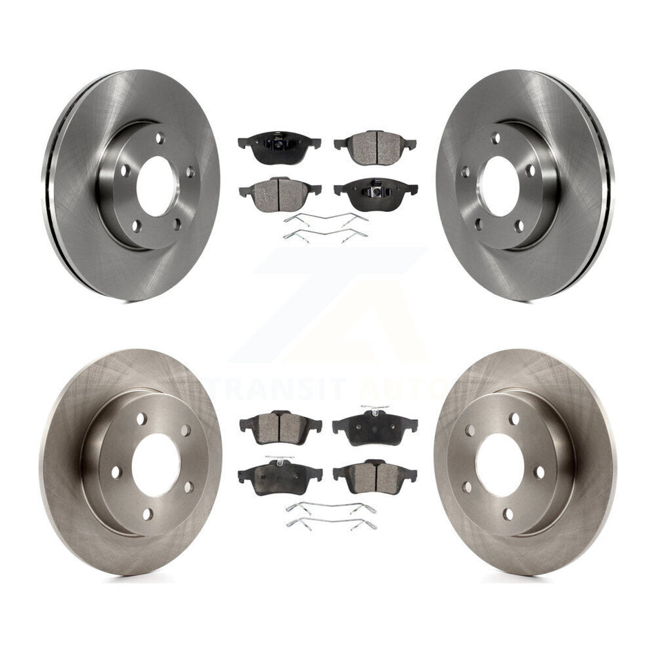 Front Rear Disc Brake Rotors And Ceramic Pads Kit For Mazda 3 Sport K8T-101281