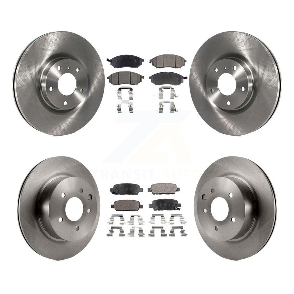 Front Rear Disc Brake Rotors And Ceramic Pads Kit For INFINITI G37 G35 M35 Nissan 350Z EX35 370Z G25 M45 Q40 QX50 EX37 K8T-101286