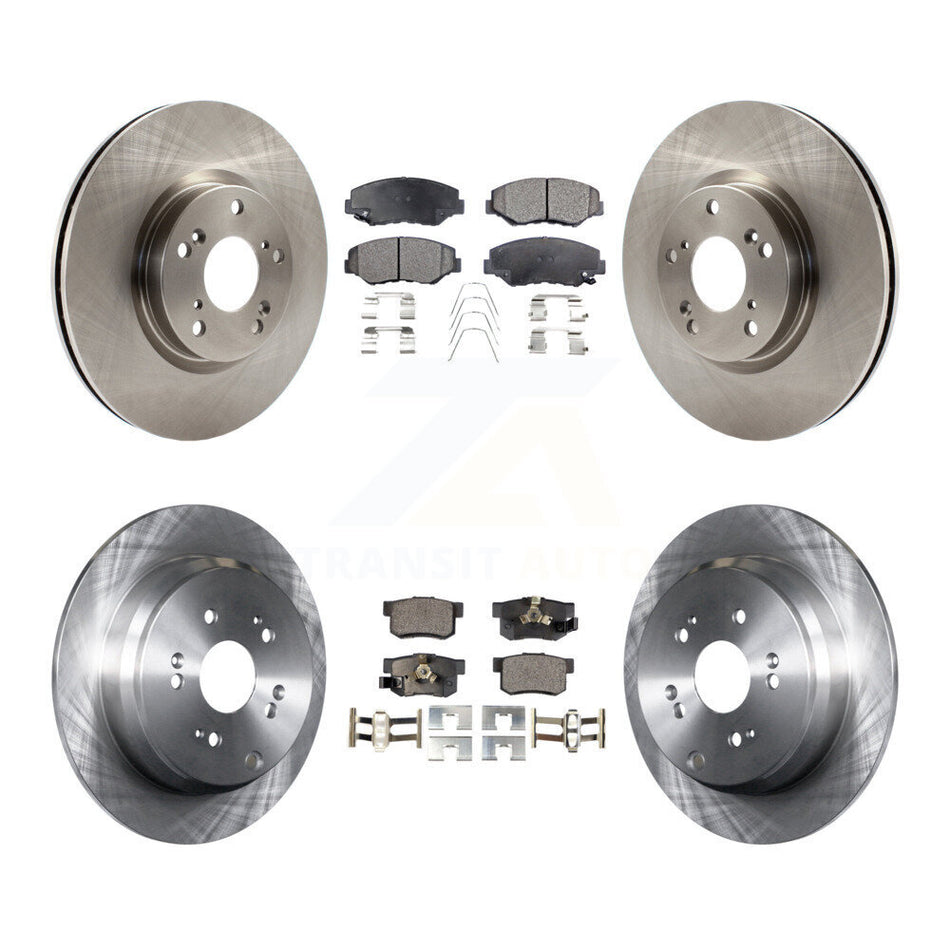 Front Rear Disc Brake Rotors And Ceramic Pads Kit For 2005-2006 Honda CR-V K8T-101291