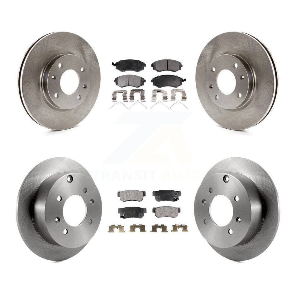 Front Rear Disc Brake Rotors And Ceramic Pads Kit For Hyundai Sonata Kia Optima Magentis K8T-101293