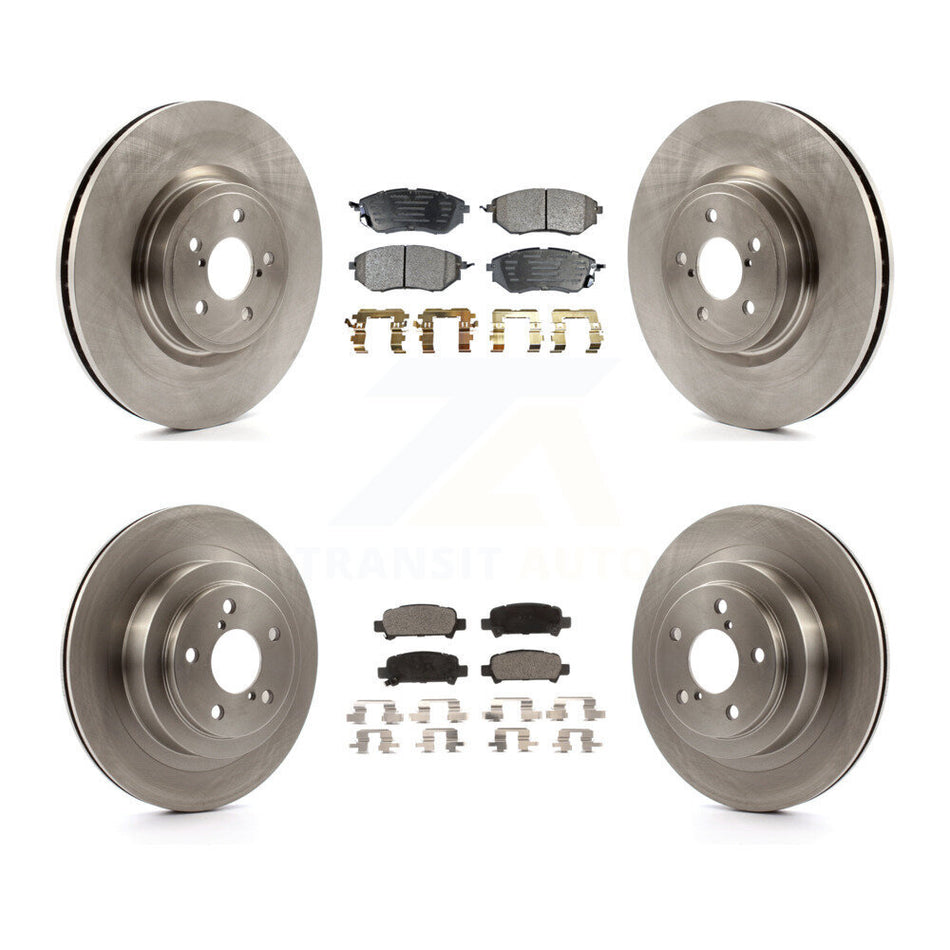 Front Rear Disc Brake Rotors And Ceramic Pads Kit For Subaru Legacy K8T-101306