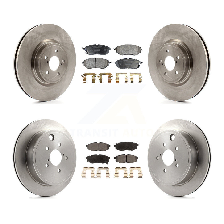 Front Rear Disc Brake Rotors And Ceramic Pads Kit For Subaru Outback Legacy K8T-101307