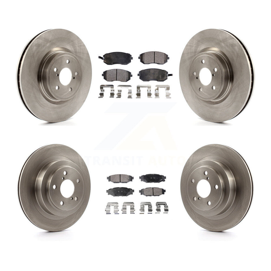 Front Rear Disc Brake Rotors And Ceramic Pads Kit For Subaru Legacy K8T-101309