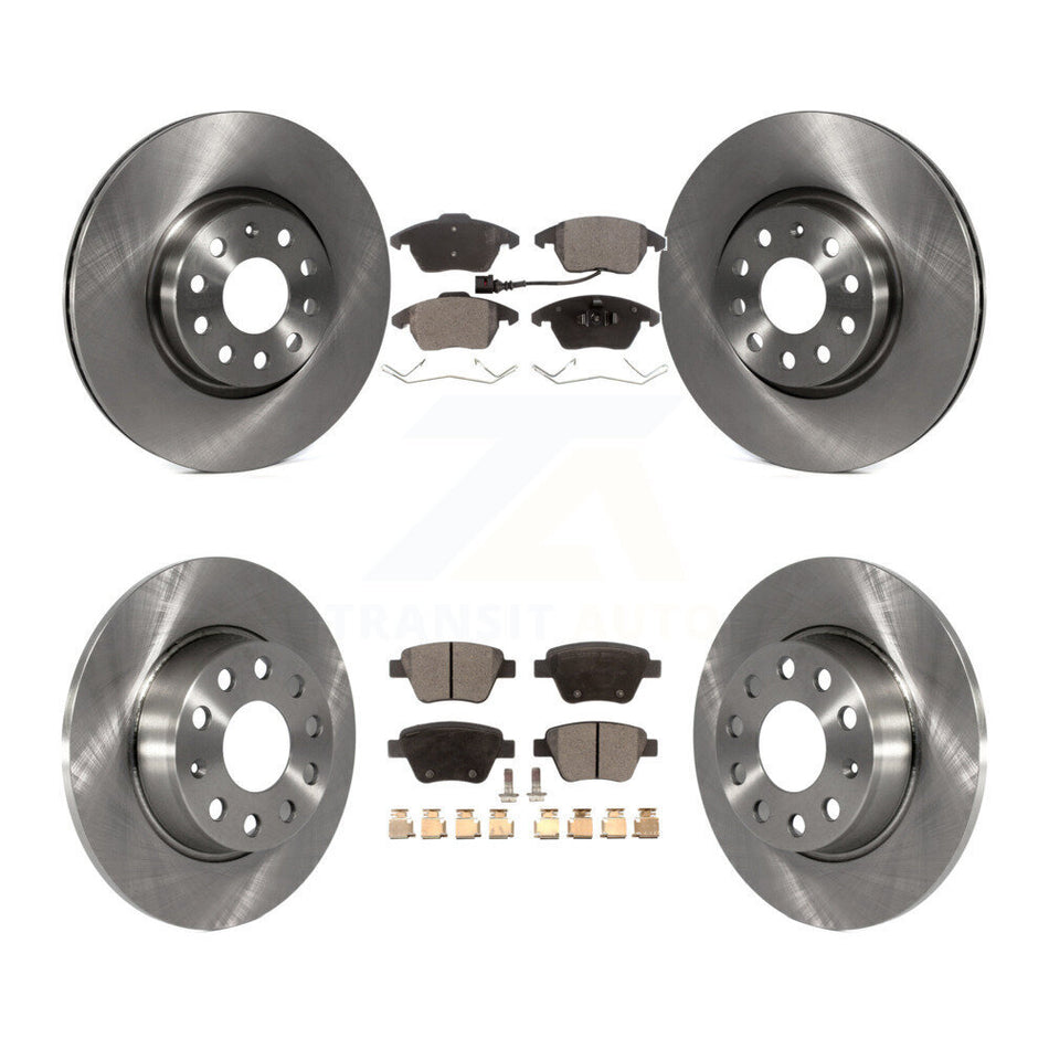 Front Rear Disc Brake Rotors And Ceramic Pads Kit For Volkswagen Beetle GTI K8T-101322