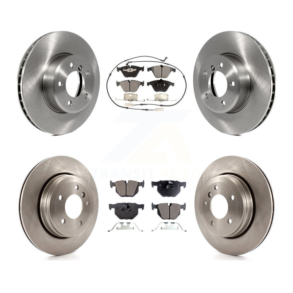 Front Rear Disc Brake Rotors And Ceramic Pads Kit For BMW 530i 525i 528i K8T-101329