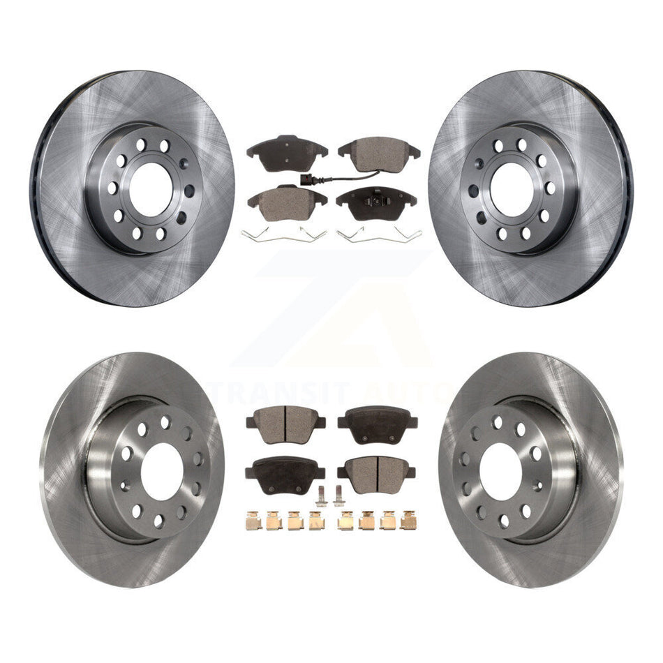Front Rear Disc Brake Rotors And Ceramic Pads Kit For Volkswagen Beetle K8T-101343