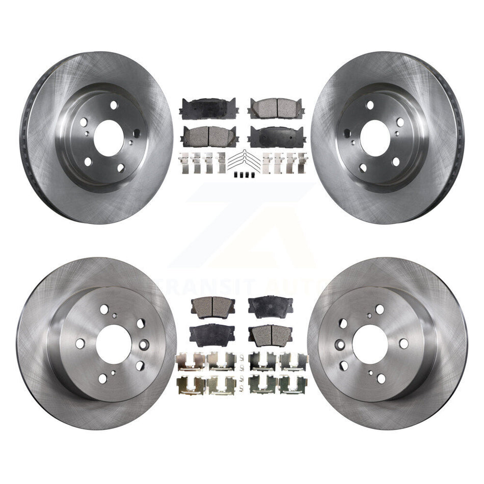 Front Rear Disc Brake Rotors And Ceramic Pads Kit For Toyota Camry Lexus ES350 Avalon ES300h K8T-101371