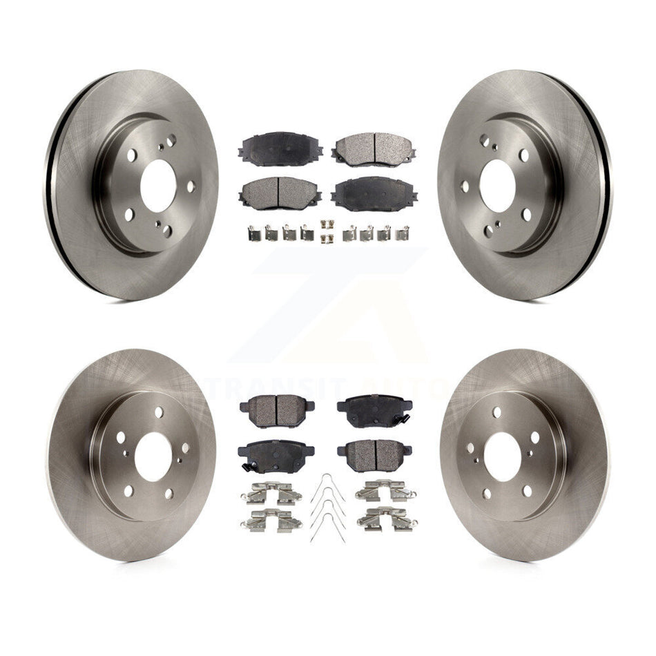 Front Rear Disc Brake Rotors And Ceramic Pads Kit For 2008-2015 Scion xB K8T-101377