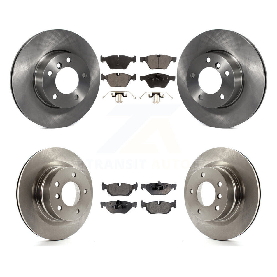 Front Rear Disc Brake Rotors And Ceramic Pads Kit For 2008-2013 BMW 128i K8T-101381