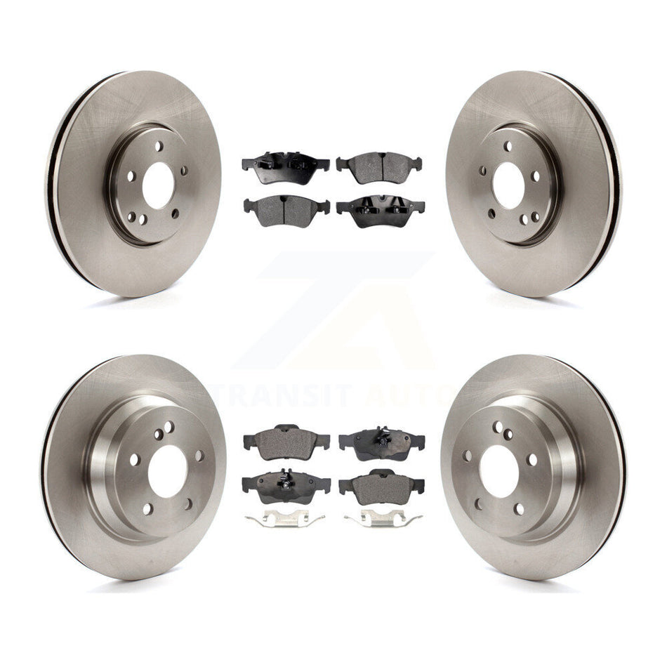 Front Rear Disc Brake Rotors And Ceramic Pads Kit For Mercedes-Benz E550 AWD K8T-101399