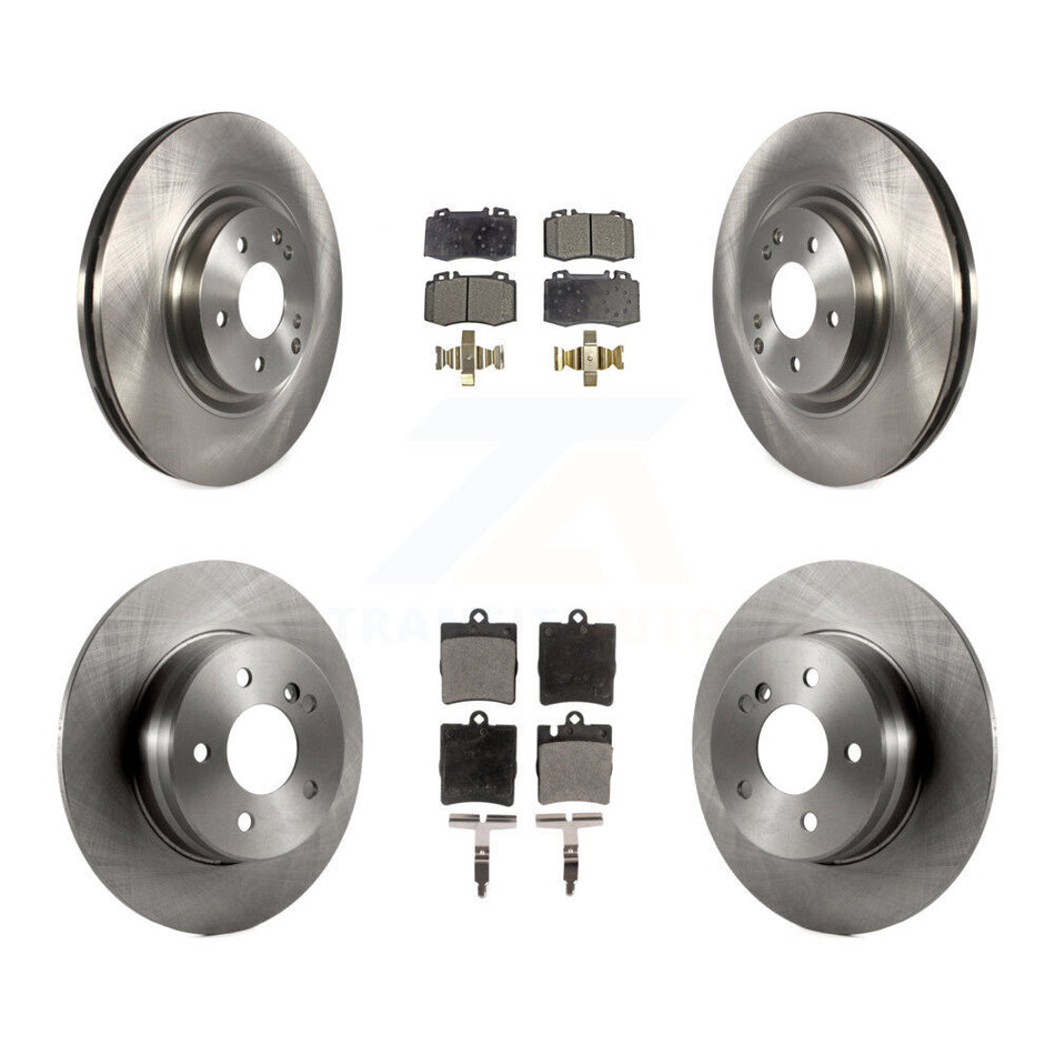 Front Rear Disc Brake Rotors And Ceramic Pads Kit For Mercedes-Benz C230 C320 SLK350 K8T-101400
