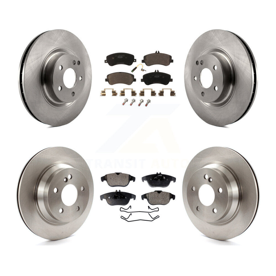 Front Rear Disc Brake Rotors And Ceramic Pads Kit For Mercedes-Benz GLK350 GLK250 K8T-101409