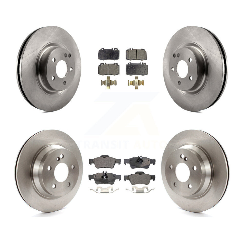 Front Rear Disc Brake Rotors And Ceramic Pads Kit For Mercedes-Benz CLS550 CLS500 E550 K8T-101410