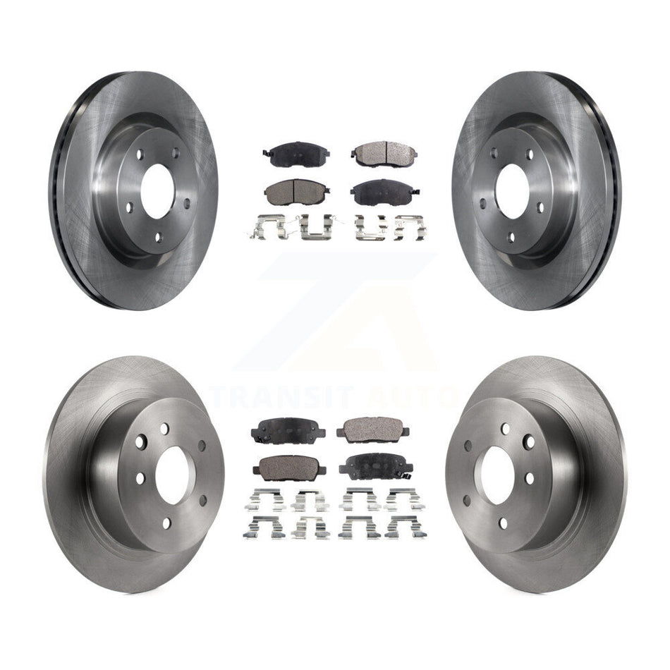 Front Rear Disc Brake Rotors And Ceramic Pads Kit For Nissan Altima K8T-101416